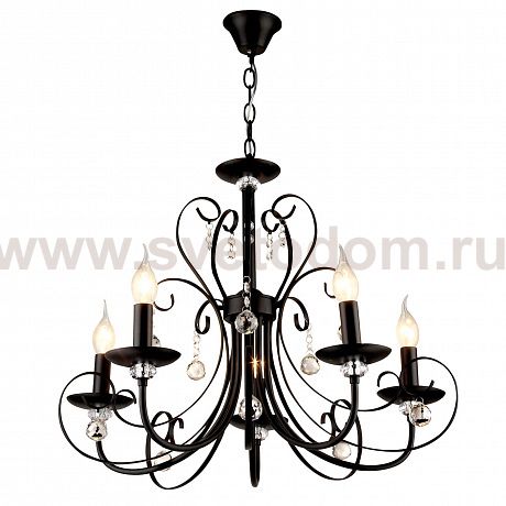 Люстра HIPER H105-5 5*Е27*60Вт BLACK FLEUR