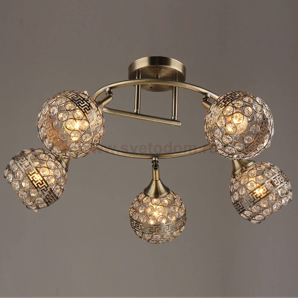 Люстра HIPER H129-5 5*E27*60Вт GOLD Toledo