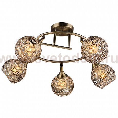 Люстра HIPER H129-5 5*E27*60Вт GOLD Toledo