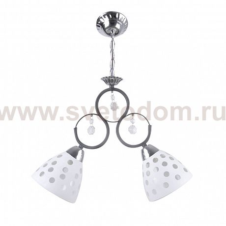 Потолочный светильник HIPER H135-2 2*E27*60Вт BLACK/CHROME MODERN