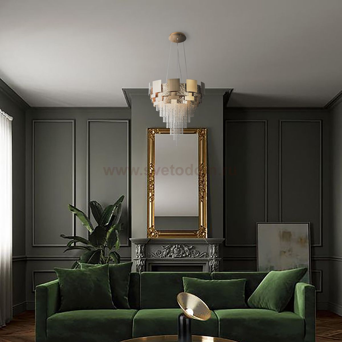 Люстра HIPER H165-4 8*E14*40Вт GOLD Gloria