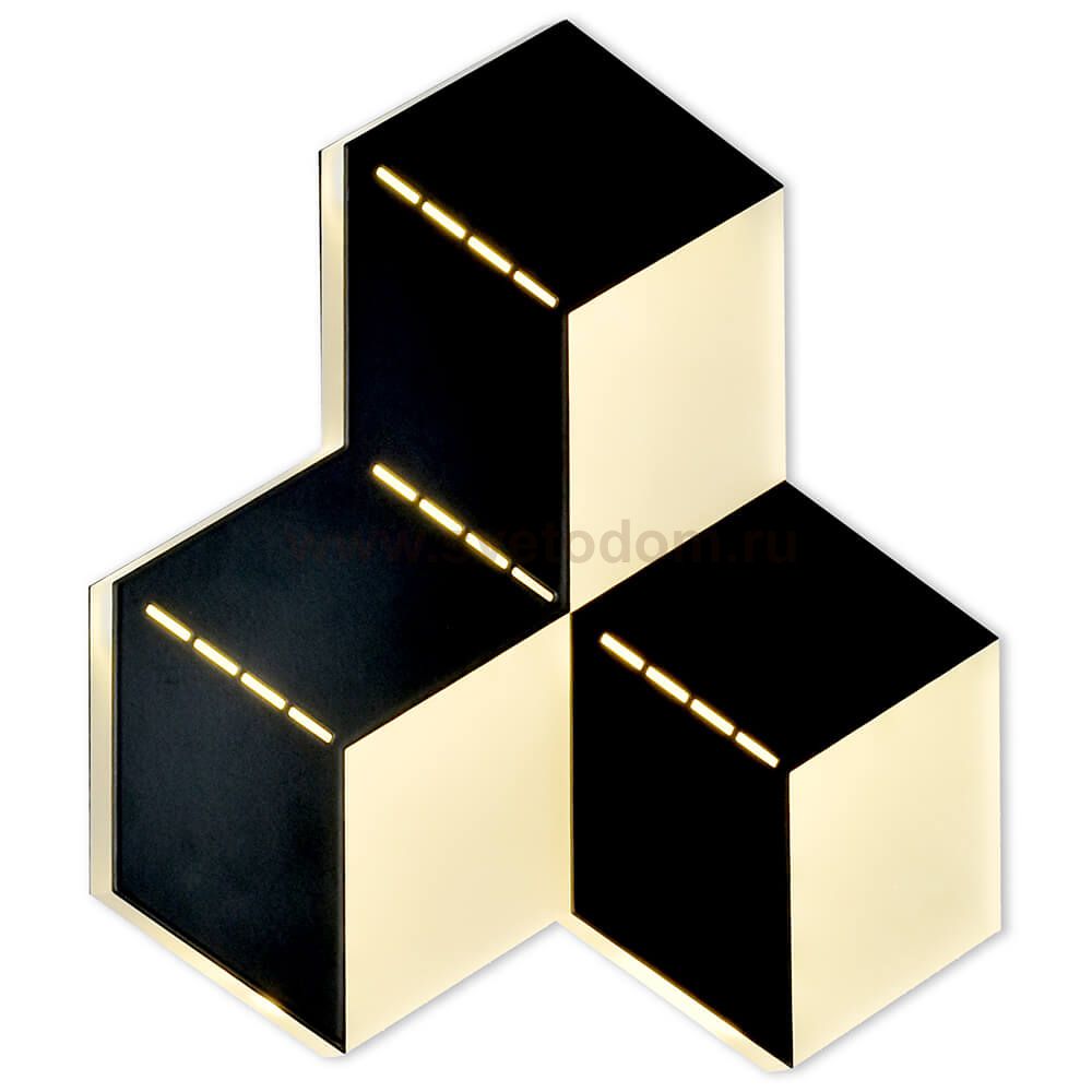 Бра HIPER H816-9 LED 17Вт 4000К BLACK Losange