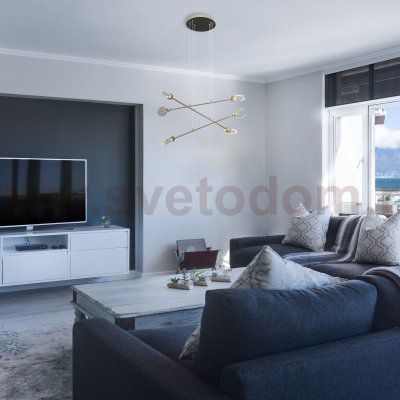 Подвес HIPER H826-4 18Вт LED 4000K GOLD Dora