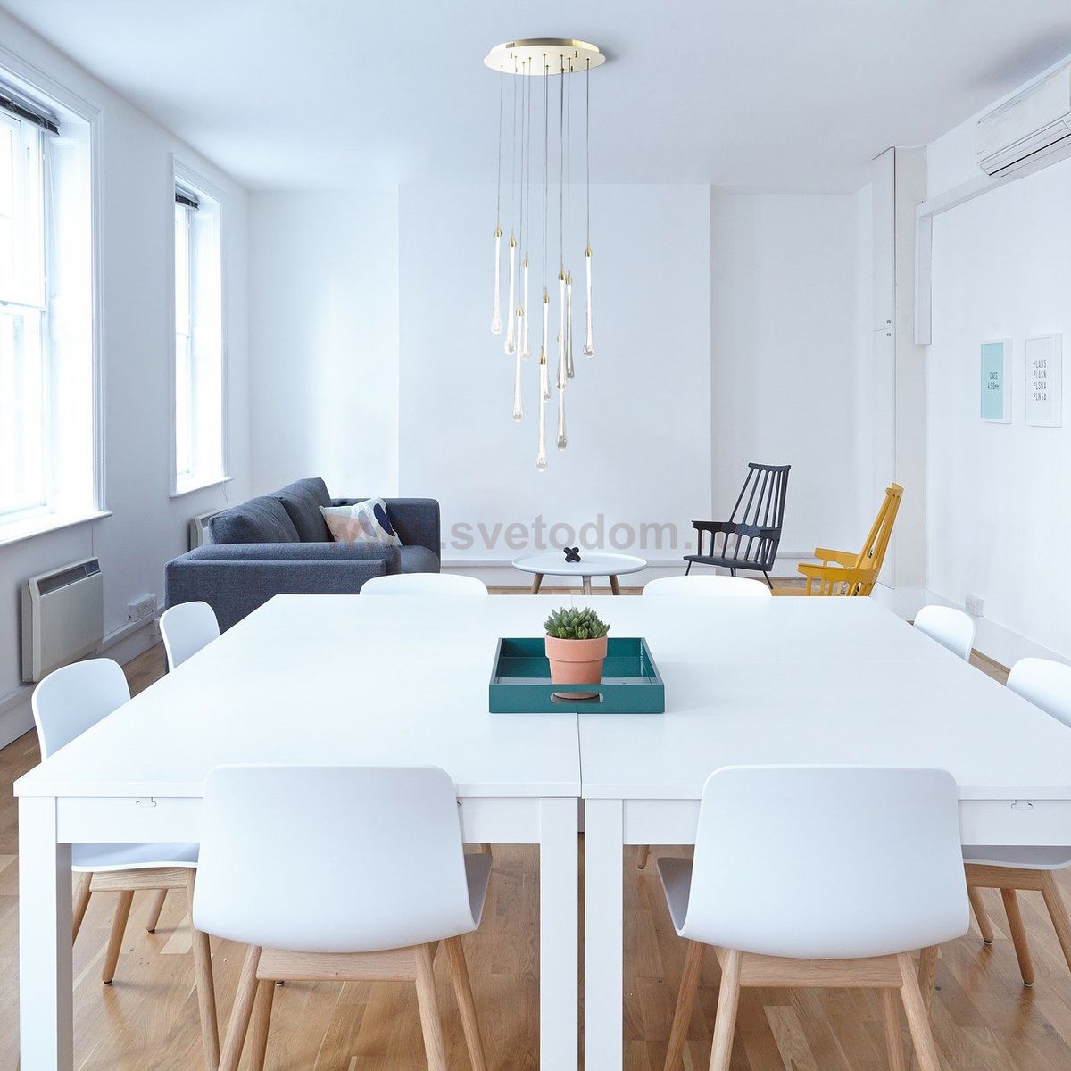 Подвес HIPER H828-4 30Вт LED 4000K GOLD Liberty