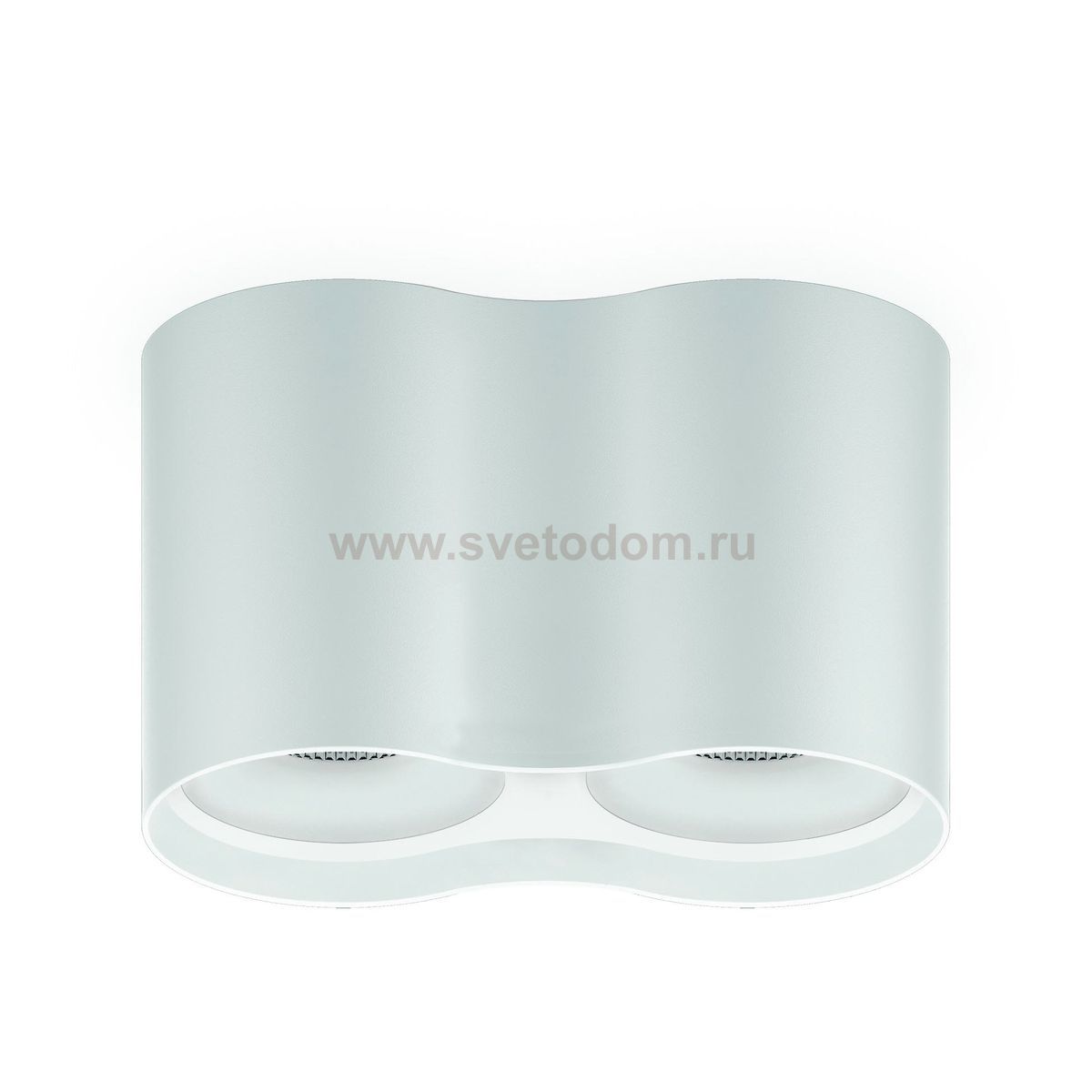 Светильник Gauss Overhead наклдвойной цилиндр 24W 1600lm 3000K 170-240V IP20 180*100мм белый LED (HD032)