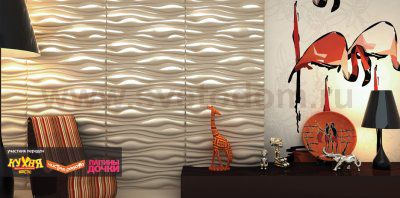 Панель Artpole 3D эко Inreda бамбук 625x800 мм., 3м2, 1 упак. (6 шт)