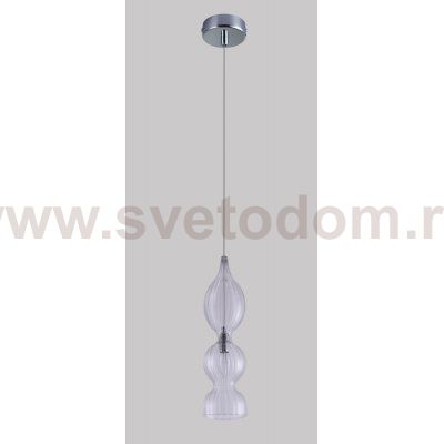 Светильник подвесной Crystal Lux IRIS SP1 B TRANSPARENT (2075/201)