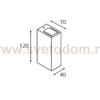 IT01-A150/2 black светильник настенный Italline