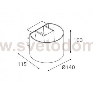 IT01-A310R white светильник настенный Italline