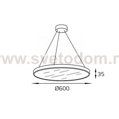 IT04-60RL white светильник подвесной Italline