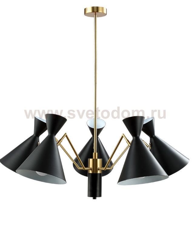 Люстра Crystal Lux JOVEN SP5 GOLD/BLACK (0760/305)
