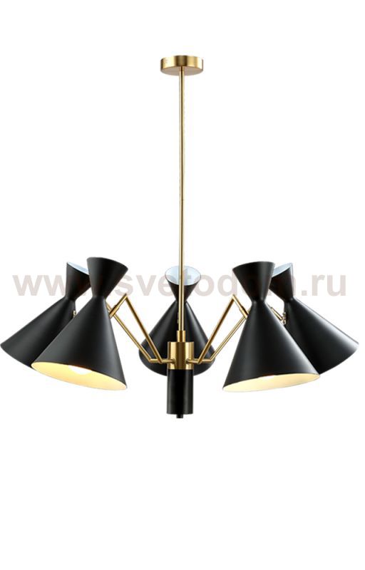 Люстра Crystal Lux JOVEN SP5 GOLD/BLACK (0760/305)