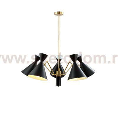 Люстра Crystal Lux JOVEN SP5 GOLD/BLACK (0760/305)