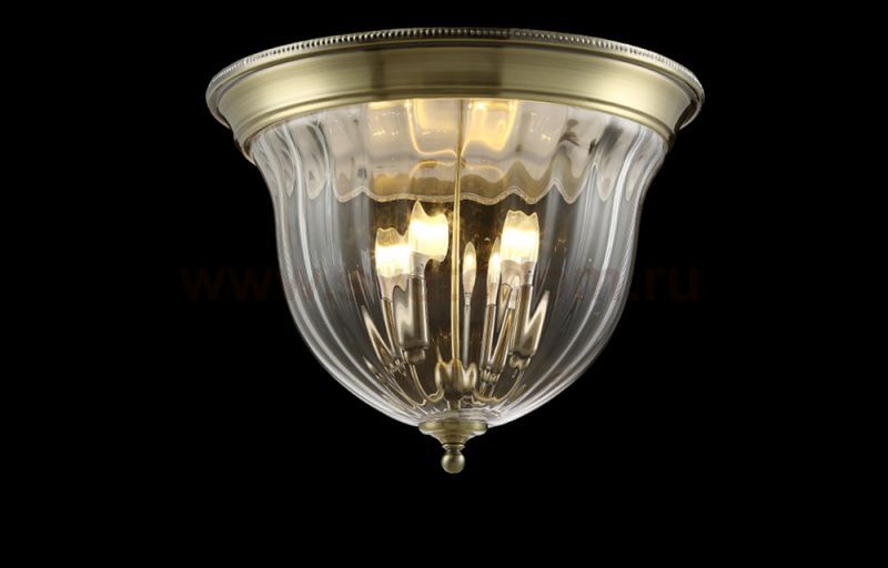 Светильник потолочный Crystal Lux JUGO PL4 BRONZE/TRANSPARENTE (0770/104)