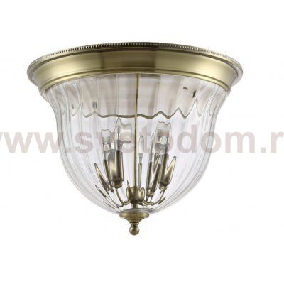 Светильник потолочный Crystal Lux JUGO PL4 BRONZE/TRANSPARENTE (0770/104)