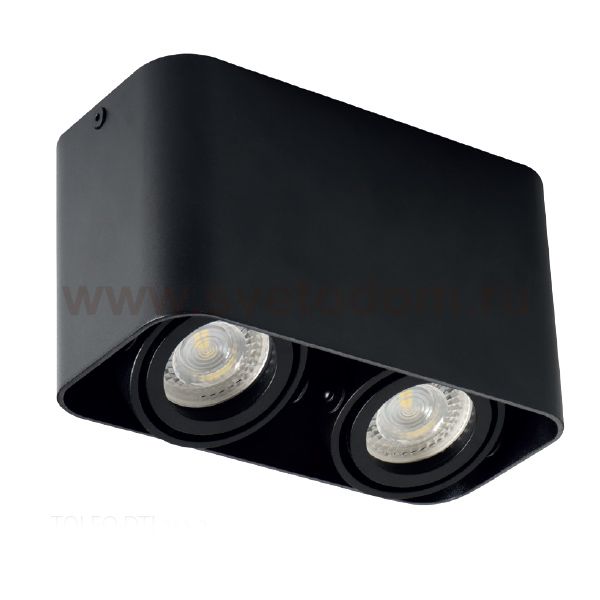 Накладной точечный светильник черный Kanlux TOLEO DTL250-B (26119)