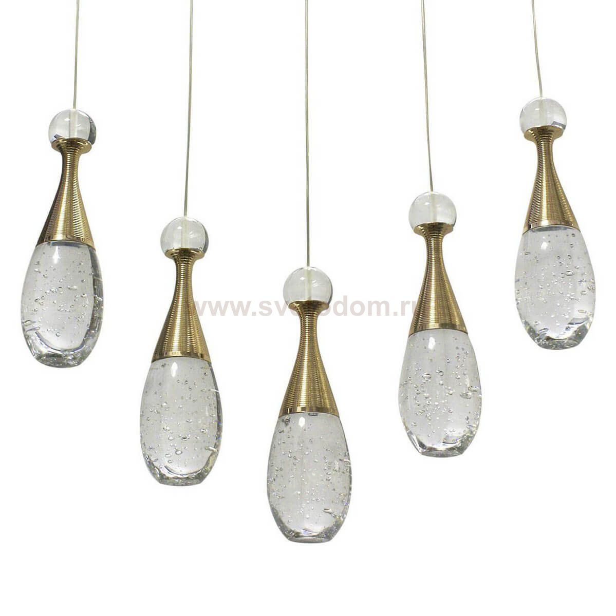 Подвесной светильник ФЛАКОН золото w-55*7 h-90 Led 30w (3000К) Kink light 08545(3000К)