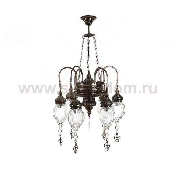Люстра АЛЛАДИН h-80 d-50 E14 6*40w прозрачная Kink light 102202ST-6,21K