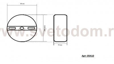 Светильник МЕДИНА черный d10 h7 Led 8W (4000K) Kink light 5410,19
