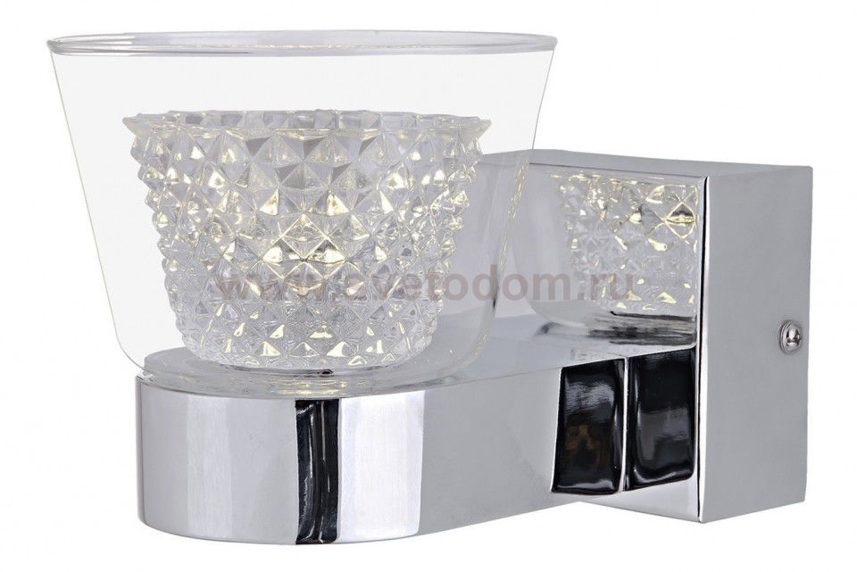 Светильник бра АЗАН хром h-11 w-12*17 Led 1х3w (4000K) Kink light 6112-1