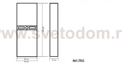 Светильник бра БАМБУК черный w79*8 h10,5 E27 2*40W Kink light 7011