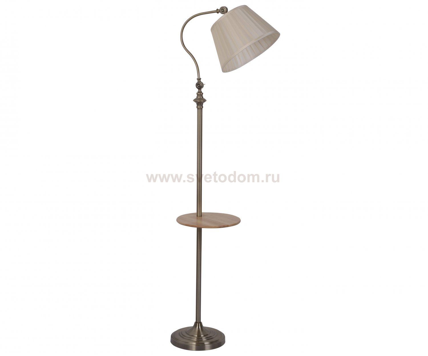 Kink Light 07037W Торшер Гавана бронза d45 h155 E27 1*40W с беспроводной зарядкой
