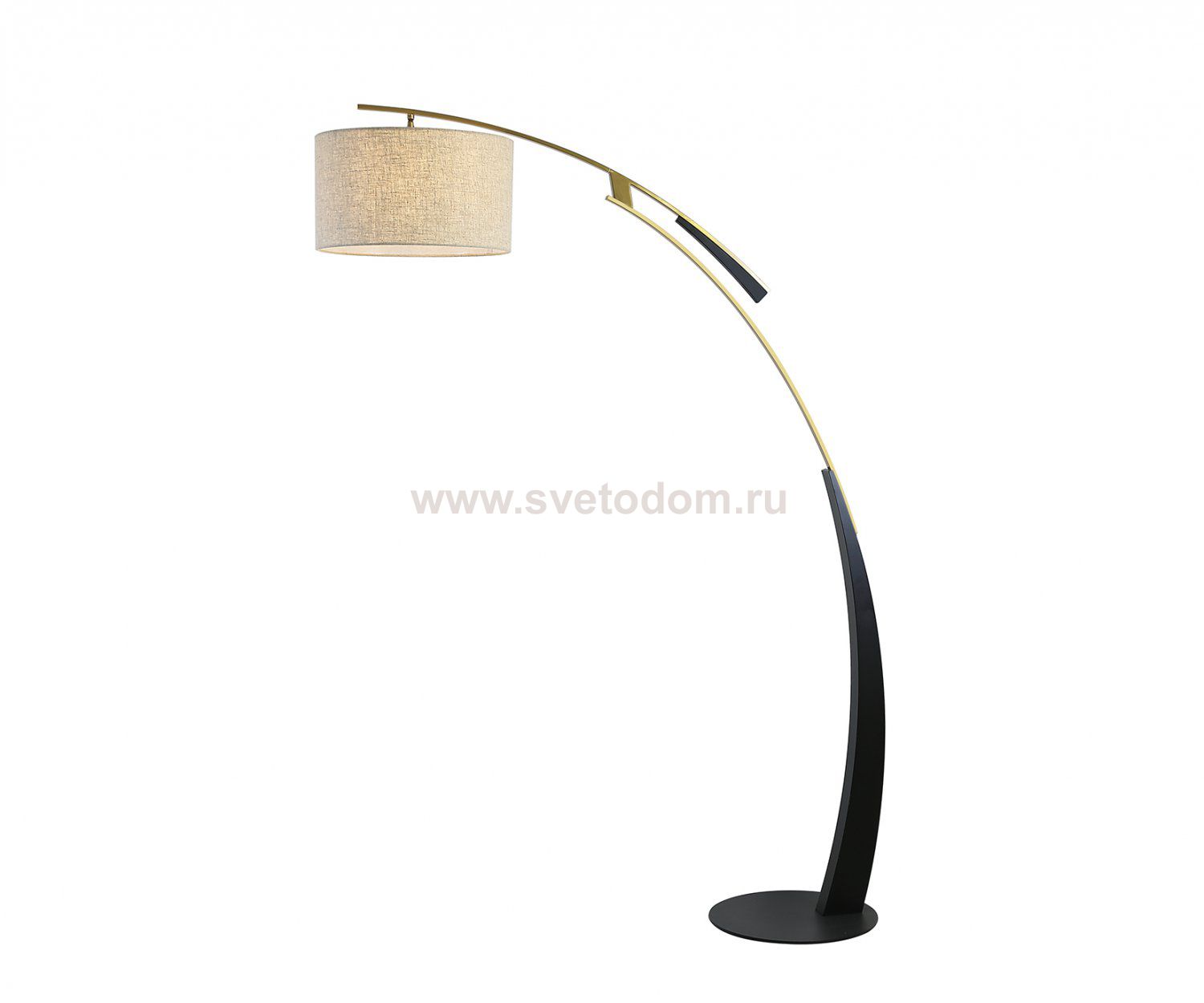 Kink Light 07054-F,19-20 Торшер Нестор черный/бронза L125 h178 E27 1*40W комплект состоит из 2х коробок