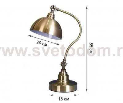 Настольная лампа КАДИС бронза d35 h55 E27 1*40W Kink light 07082-1