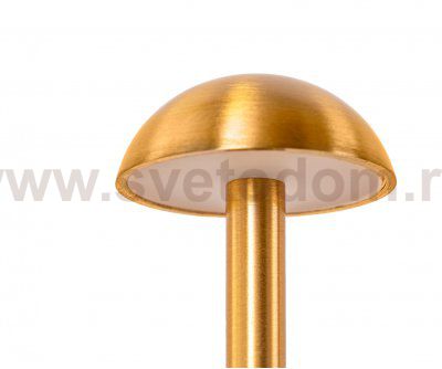 Kink Light 07208-T,20 Автономная настольная лампа диммируемая Дамари бронза d10,5 h29 Led 2w (3000-6000K)