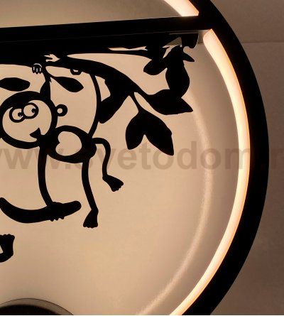 Светильник бра ОБЕЗЬЯНКИ черный w30*8 h-35 LED 18W (4000K) Kink light 74110,9