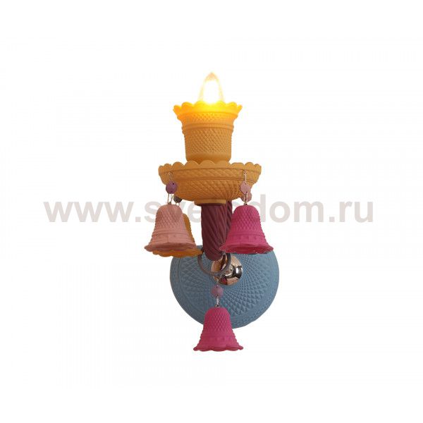 074167-1 Бра Аделина мультиколор w23*12 h30 E14 1*40W Kink light