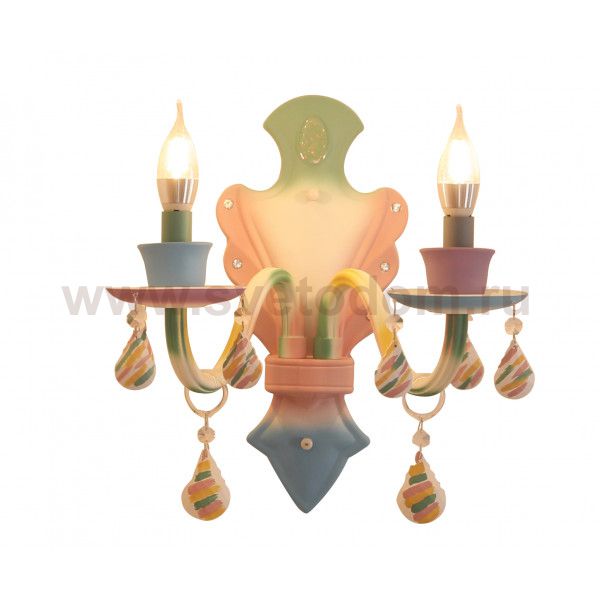 074168-2 Бра Катрин мультиколор w23*25 h30 E14 2*40W Kink light