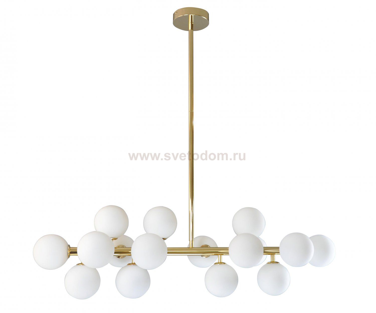 07504-16,33 Люстра Сида золото w92*28 h70 G4 16*5W (Led лампы в комплекте) Kink light