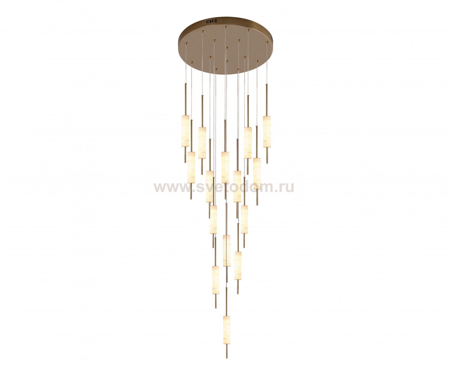 Kink Light 07527-15A,36 Люстра каскадная Элиас латунь d50 h500 Led 180W (3000K)