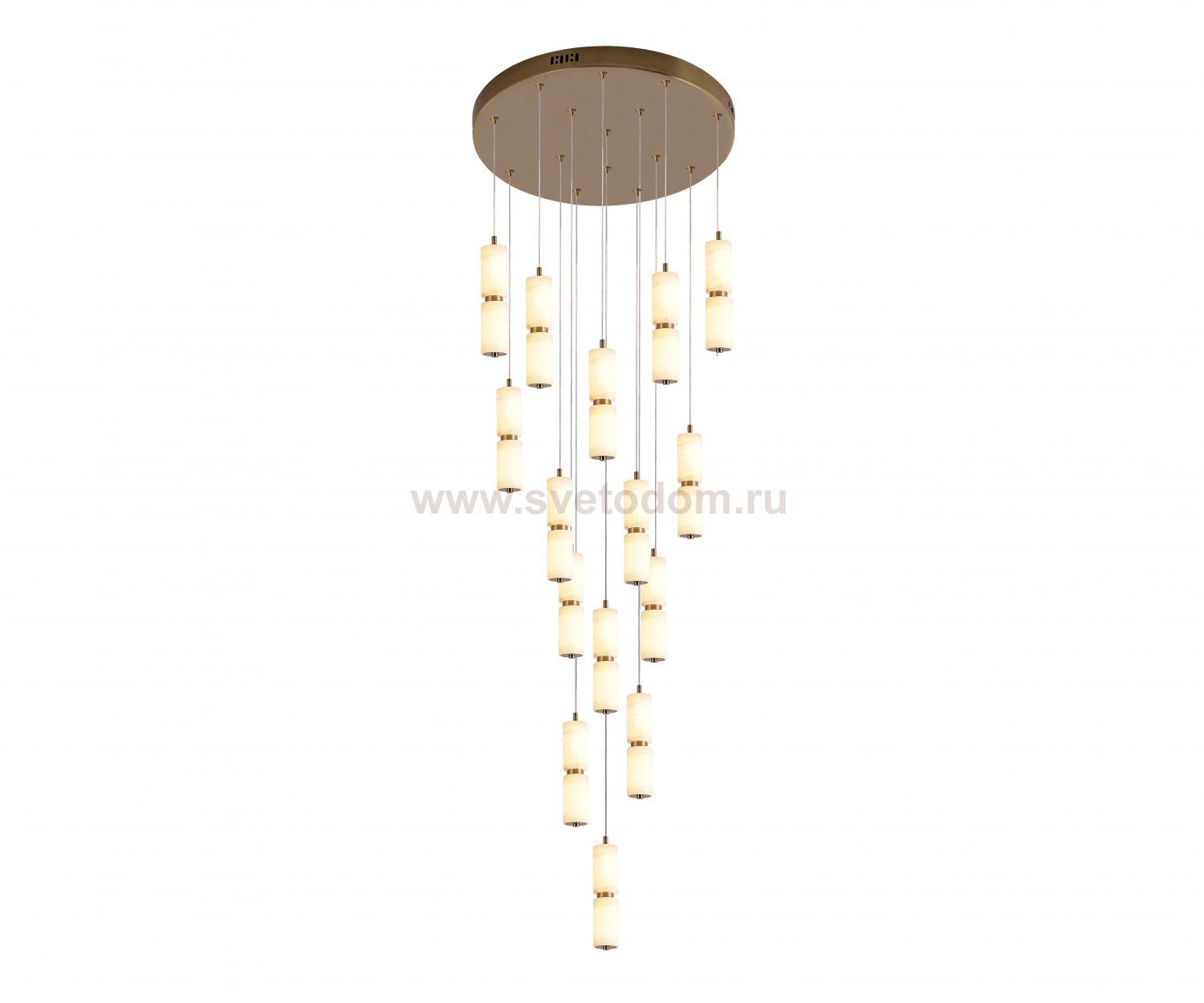 Kink Light 07528-15A,36 Люстра каскадная Бейла латунь d50 h500 Led 180W (3000K)