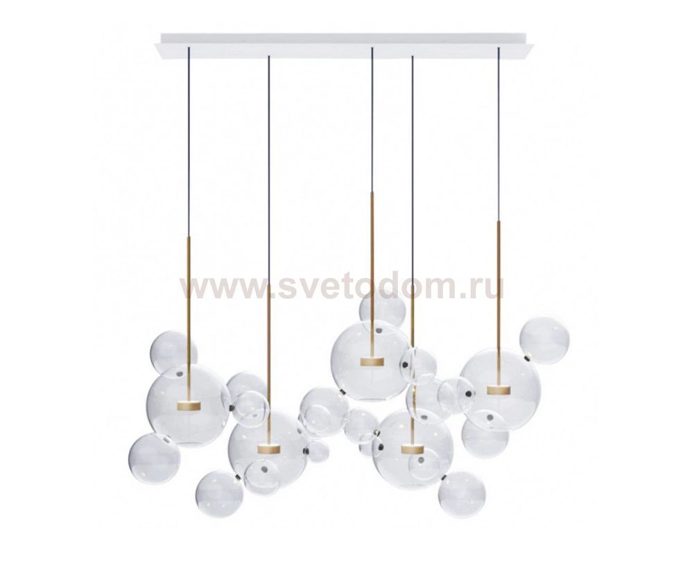 07545-4 (5AS),21 Подвес Галла прозрачный w150*65 h200 Led 70W (3000K) Kink light