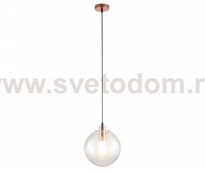 Подвес МЕРКУРИЙ прозрачный (с медными креплениями) d30 h200 E27 1*40W Kink light 07564-30,21