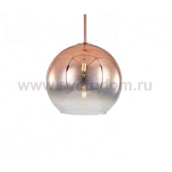 07565-20,32 Подвес Восход прозрачный/роз. золото d20 h200 E27 1*40W Kink light