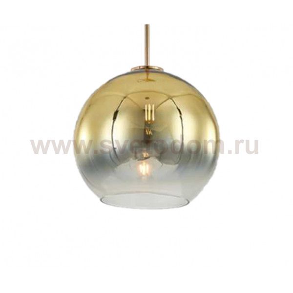 07565-25,33 Подвес Восход прозрачный/золото d25 h200 E27 1*40W Kink light