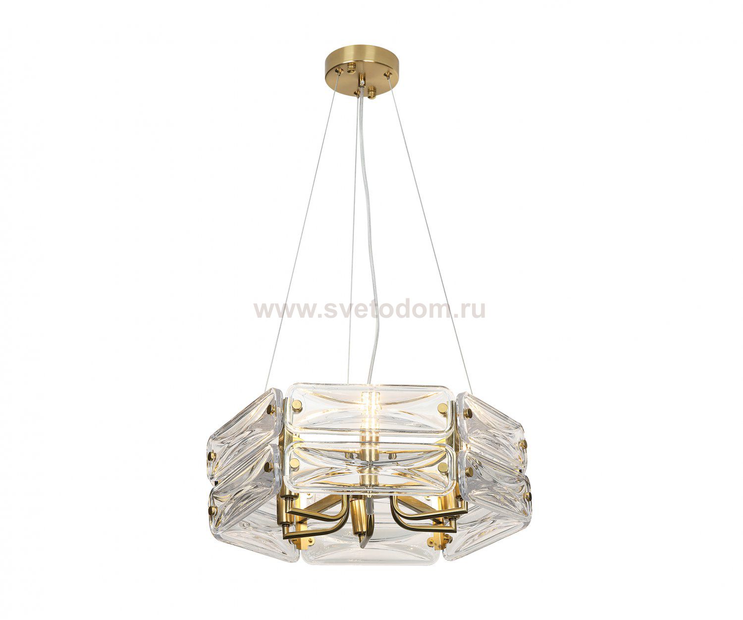 07598-45,36 Люстра Тира латунь d45