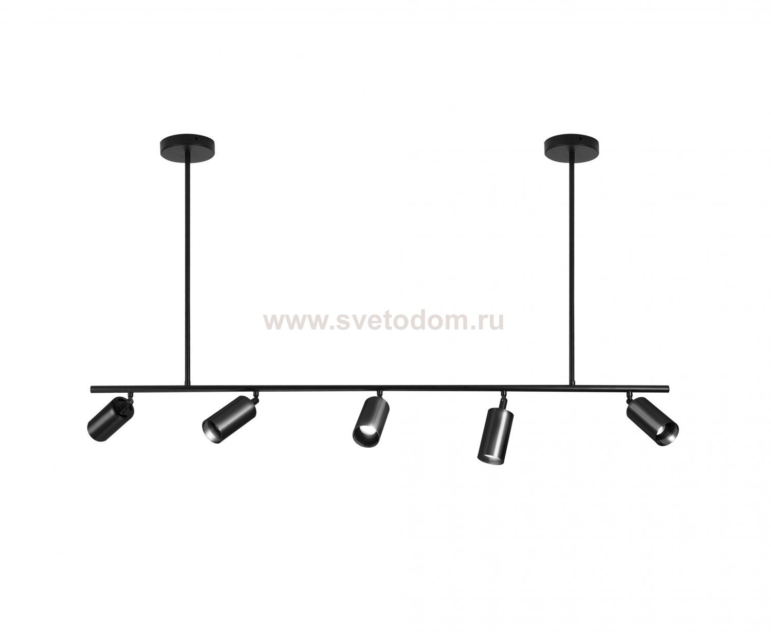 07615-5,19 Люстра Кайко черный w120*15 h110 GU10 5*10W Kink light