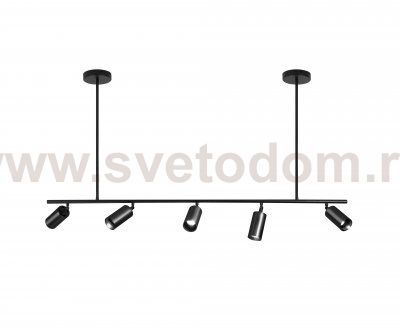 07615-5,19 Люстра Кайко черный w120*15 h110 GU10 5*10W Kink light
