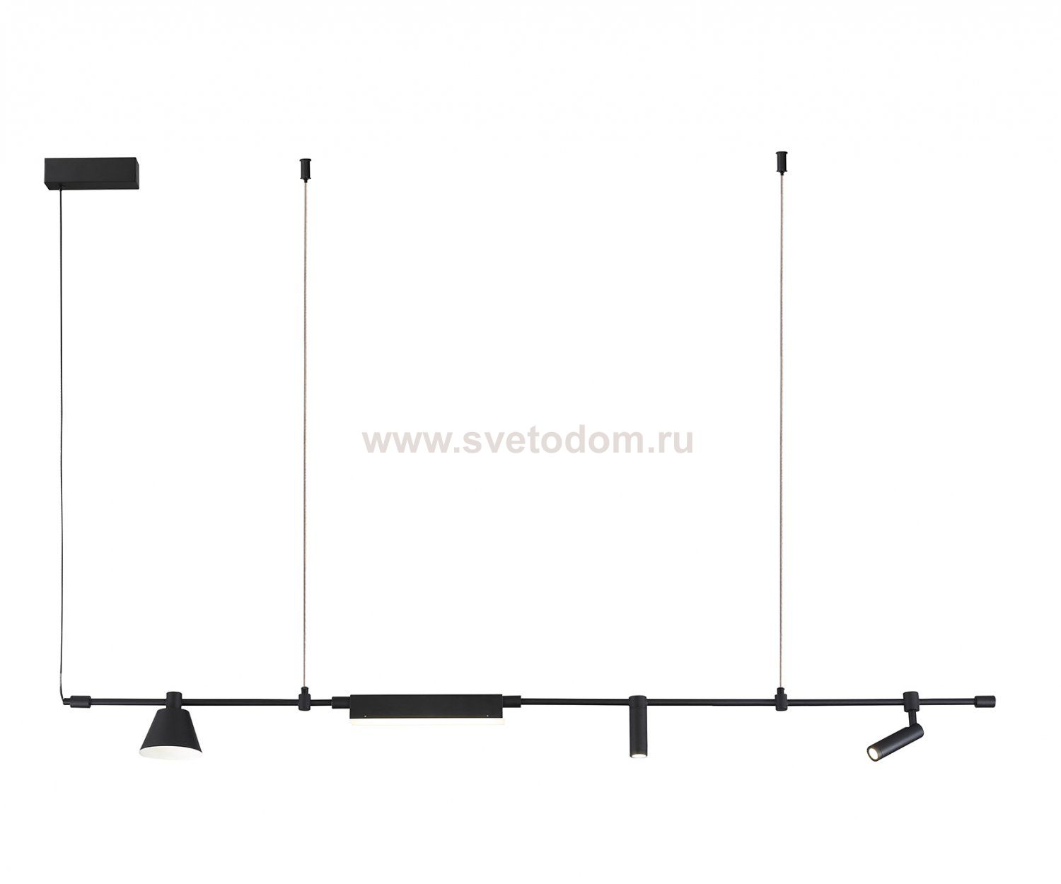 Kink Light 07616-150L,19 Подвес Ристо черный w150*12 h160 Led 20W (4000K)