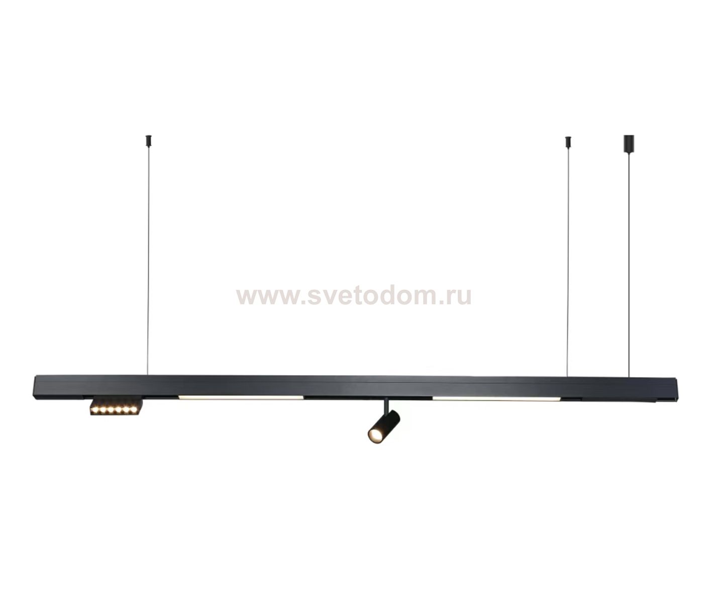 Kink Light 07617A,19 Подвес Лайви черный w150*2,5 h150 высота корпуса h5 Led 34W (4000K)