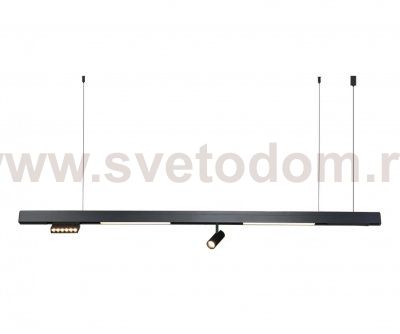 Kink Light 07617A,19 Подвес Лайви черный w150*2,5 h150 высота корпуса h5 Led 34W (4000K)