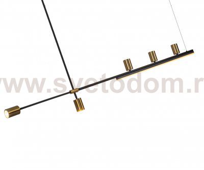 Kink Light 07618-150,36 Люстра Рия латунь L150 h116/86/46 GU10 5*5W+Led 15W (3000K) (лампы в комплекте)