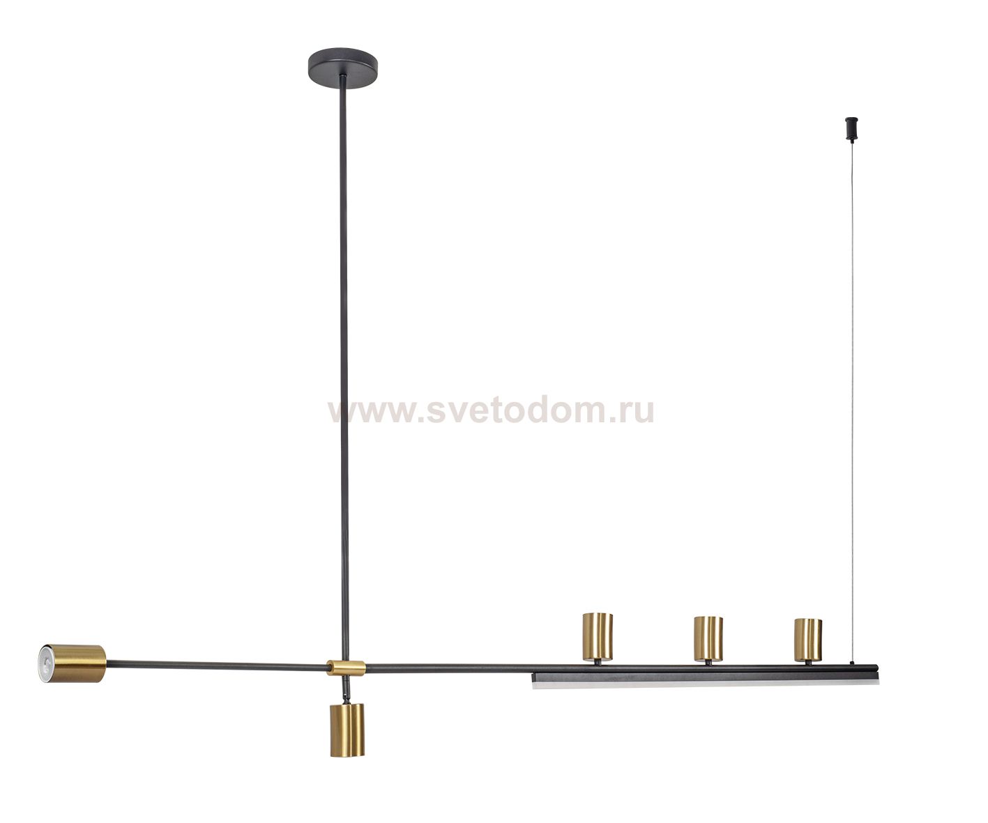 Kink Light 07618-180,36 Люстра Рия латунь L180 h116/86/46 GU10 5*5W+Led 18W (3000K) (лампы в комплекте)