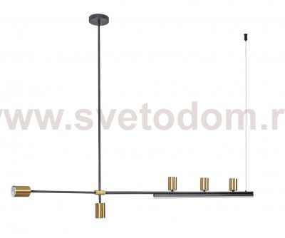 Kink Light 07618-180,36 Люстра Рия латунь L180 h116/86/46 GU10 5*5W+Led 18W (3000K) (лампы в комплекте)