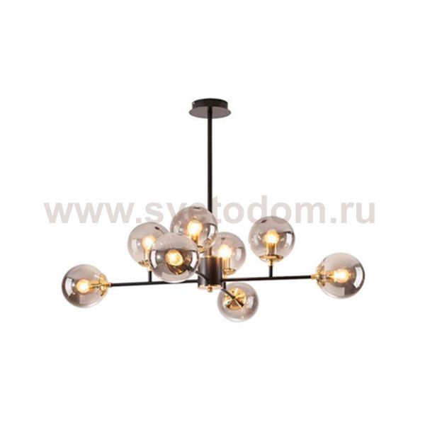 07619-8,19 Люстра Карго черный/золото d90 h60 E27 8*40W Kink light