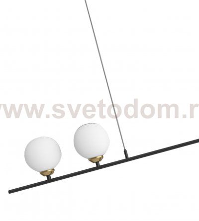 Люстра ПУЛЛ черная/золото d108 h70 G4 2*5W + E27 1*40W (лампы G4 в комплекте) Kink light 07620-2+1,19